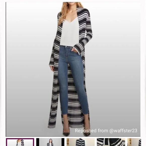 L’Agence Marija Striped Knit Duster, size M - Picture 14 of 14